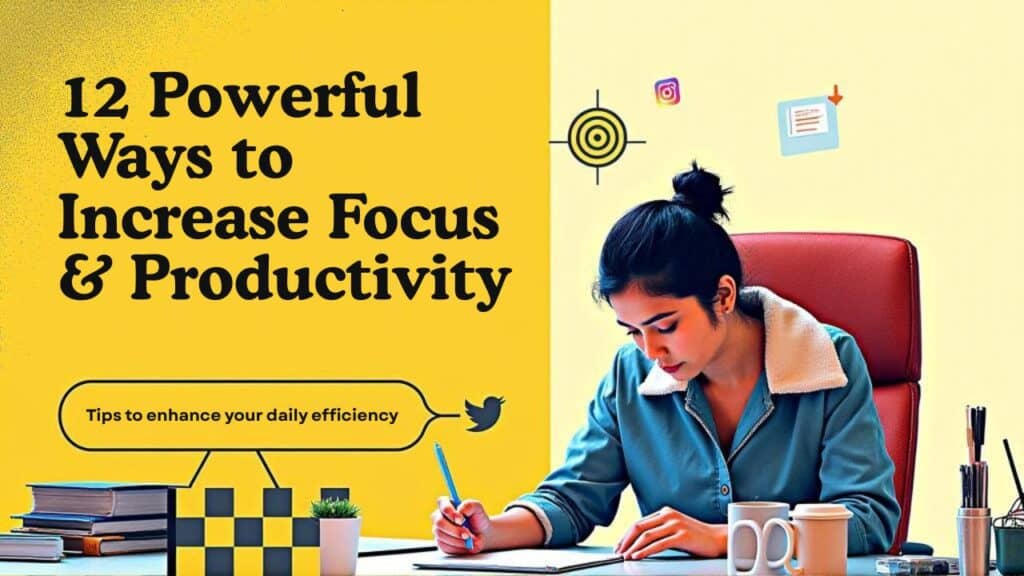 professional workspace setup to learn how to increase focus and productivity