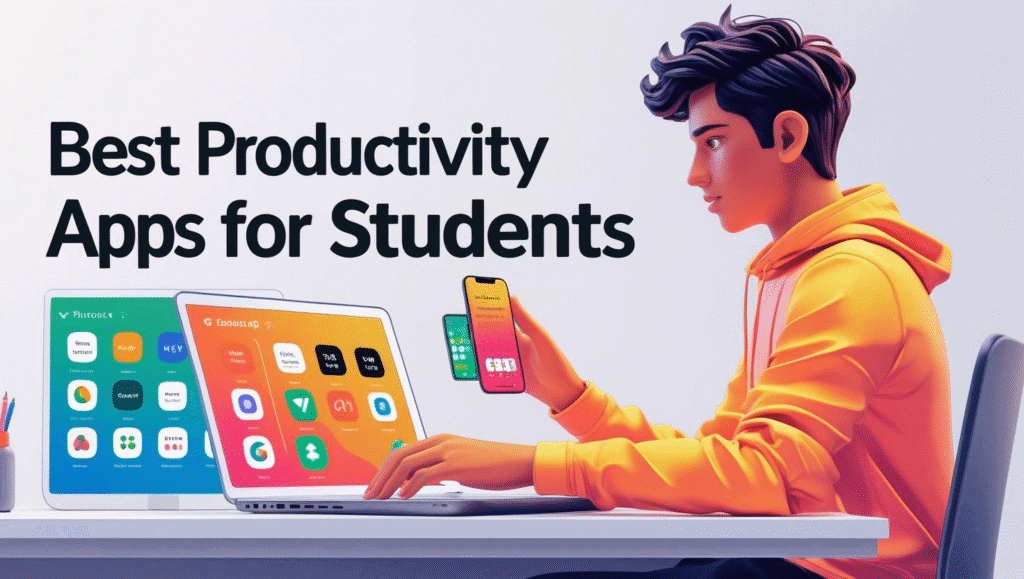 "Best productivity apps for students to manage time and focus boost."
