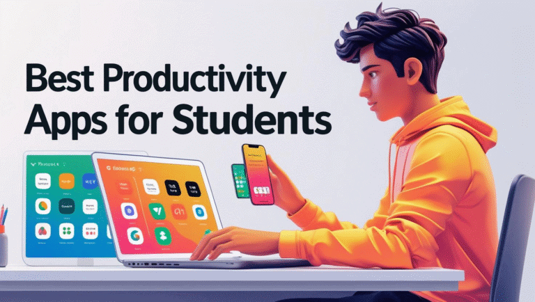 "Best productivity apps for students to manage time and focus boost."